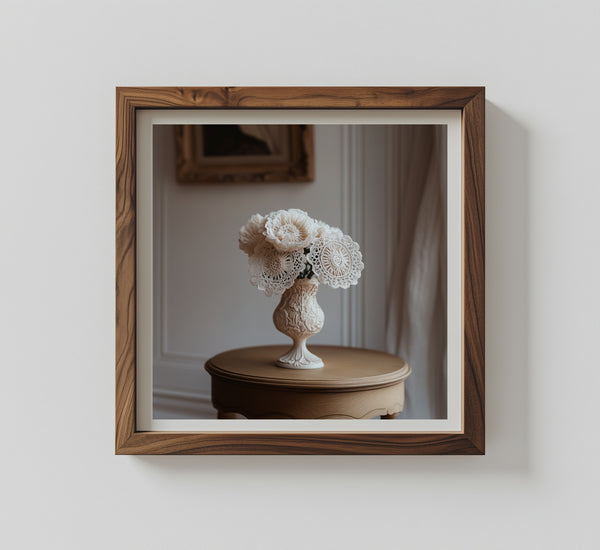 Lace Vase with flowers