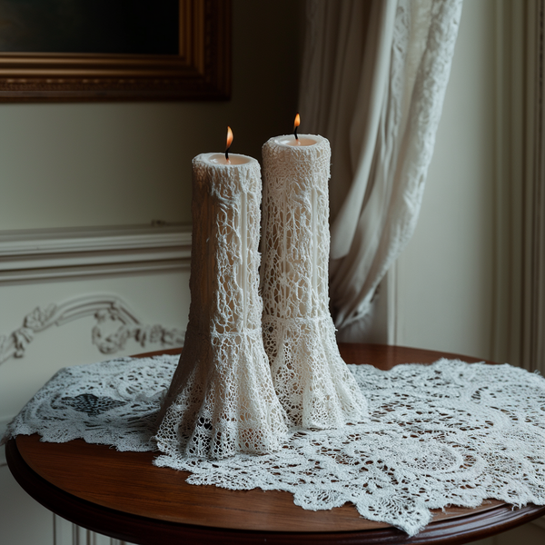 Lace candles